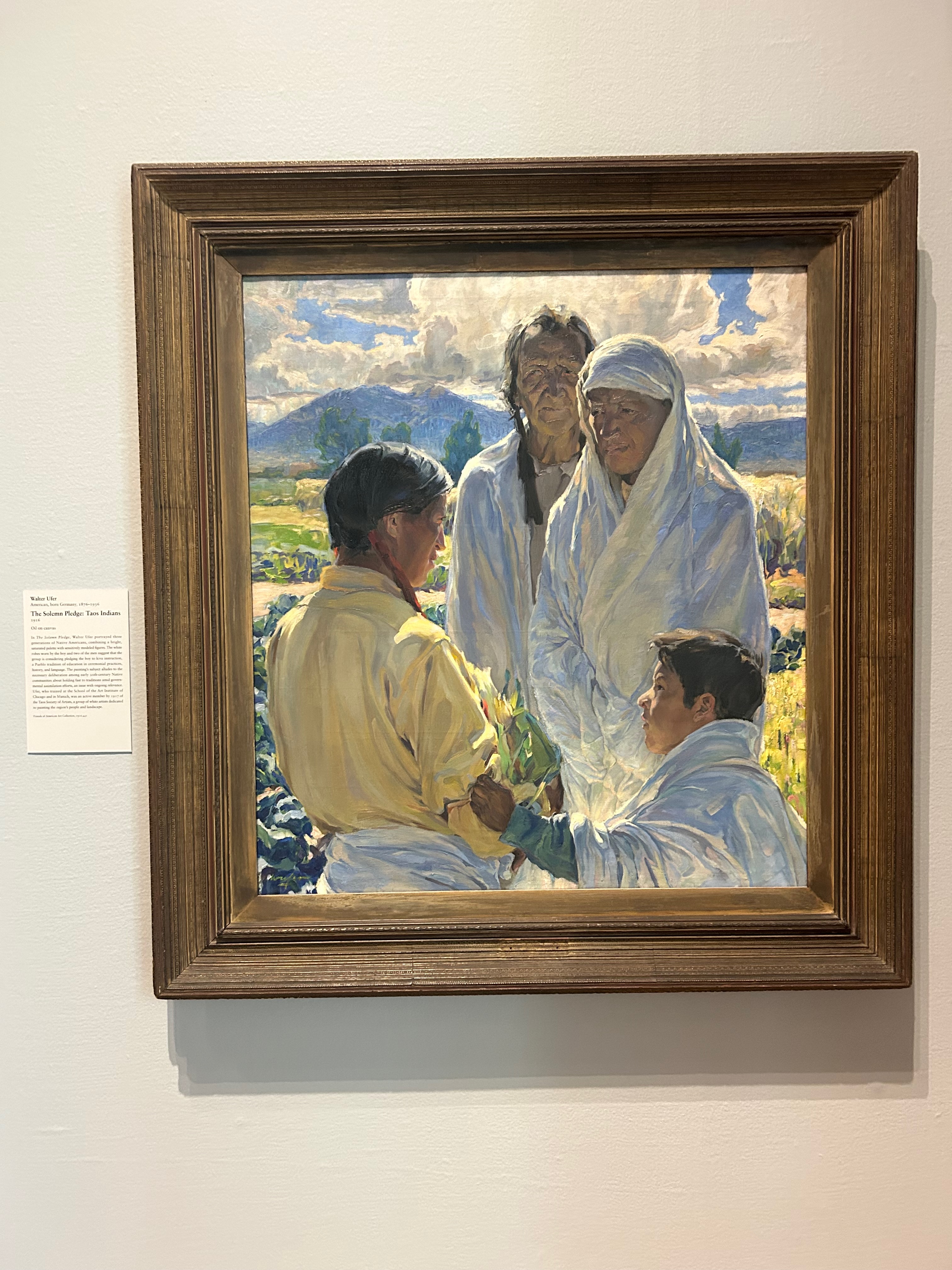 The Solemn Pledge: Taos Indians by Walter Ufer